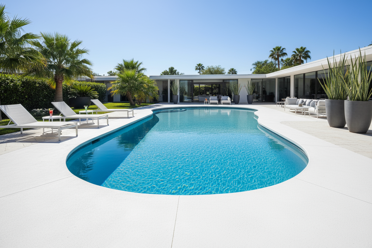 Oval pool