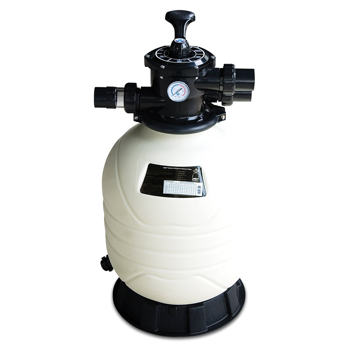 Flotide Sandfilter HDPE 50 mm / 1 1/2" metrik/imperial limkoppling 2,8bar vit type MFV24