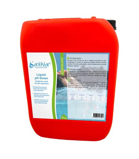 Saniklar Flytand/svavelsyra pH Down - 21 kg / 20 ltr
