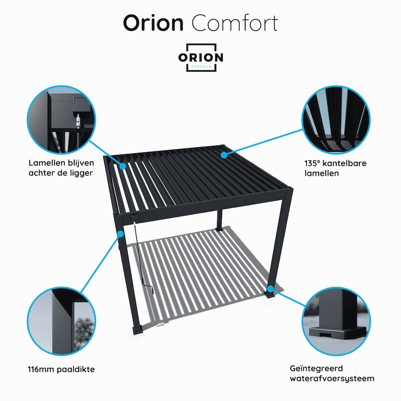 Pergola Orion Comfort 300*300 cm antrazit