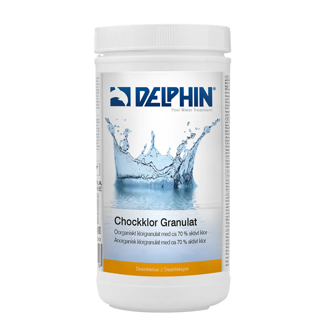 DELPHIN Chockklor Granulat 1 kg burk