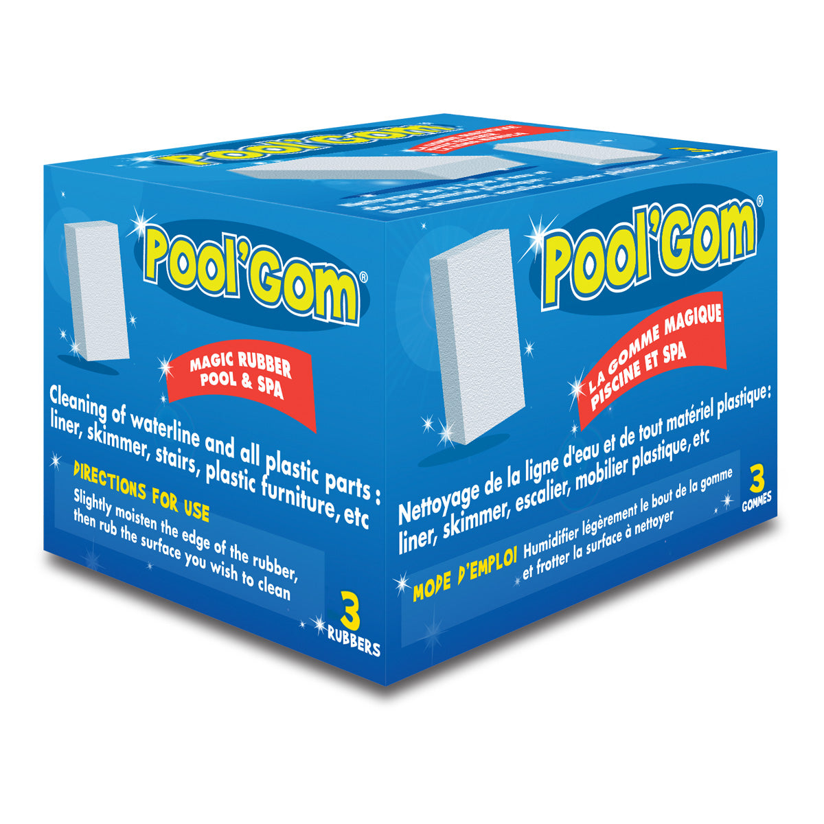 Pool Gom svamp box 3 stk