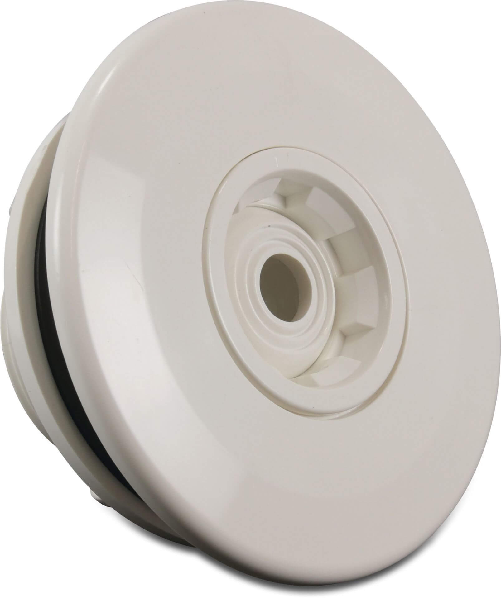 Flotide Justerbart utlopp ABS 50 mm x 2" limsockel x utvändig gänga vit 14 mm munstycke