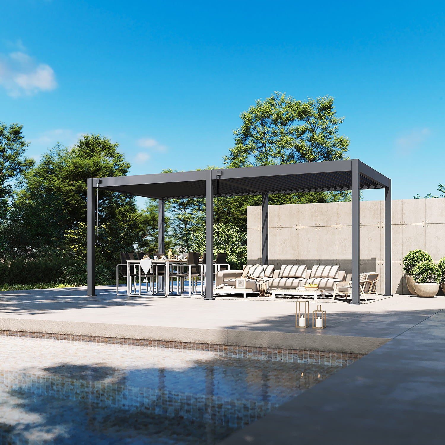 Pergola Orion Comfort 300*600 cm antrazit