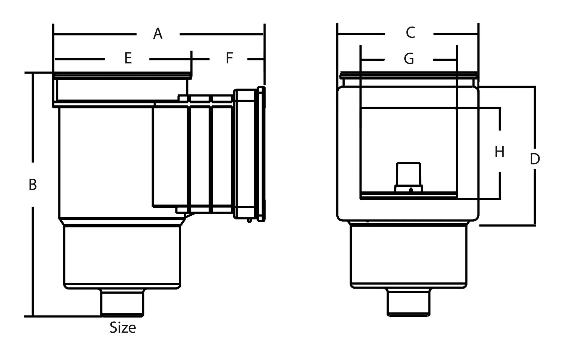 Hayward Skimmer ABS 2" invändig gänga vit rektangulär type Auto-Skim Small
